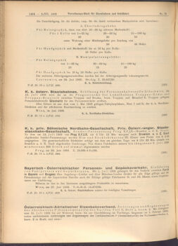 Verordnungs-Blatt für Eisenbahnen und Schiffahrt: Veröffentlichungen in Tarif- und Transport-Angelegenheiten 19080702 Seite: 2