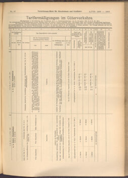 Verordnungs-Blatt für Eisenbahnen und Schiffahrt: Veröffentlichungen in Tarif- und Transport-Angelegenheiten 19080804 Seite: 7