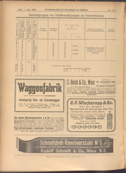 Verordnungs-Blatt für Eisenbahnen und Schiffahrt: Veröffentlichungen in Tarif- und Transport-Angelegenheiten 19081006 Seite: 8