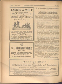 Verordnungs-Blatt für Eisenbahnen und Schiffahrt: Veröffentlichungen in Tarif- und Transport-Angelegenheiten 19081020 Seite: 12