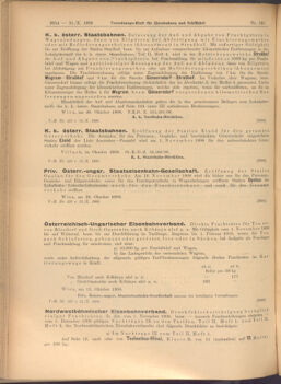 Verordnungs-Blatt für Eisenbahnen und Schiffahrt: Veröffentlichungen in Tarif- und Transport-Angelegenheiten 19081031 Seite: 2