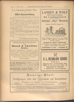 Verordnungs-Blatt für Eisenbahnen und Schiffahrt: Veröffentlichungen in Tarif- und Transport-Angelegenheiten 19081201 Seite: 16