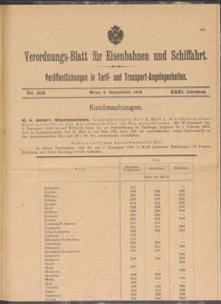 Verordnungs-Blatt für Eisenbahnen und Schiffahrt: Veröffentlichungen in Tarif- und Transport-Angelegenheiten 19180903 Seite: 3