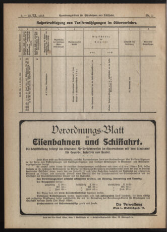 Verordnungs-Blatt für Eisenbahnen und Schiffahrt: Veröffentlichungen in Tarif- und Transport-Angelegenheiten 19181121 Seite: 8