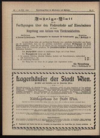 Verordnungs-Blatt für Eisenbahnen und Schiffahrt: Veröffentlichungen in Tarif- und Transport-Angelegenheiten 19181210 Seite: 12