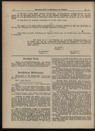 Verordnungs-Blatt für Eisenbahnen und Schiffahrt: Veröffentlichungen in Tarif- und Transport-Angelegenheiten 19181214 Seite: 2