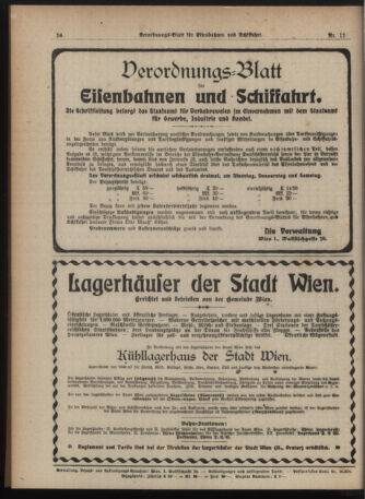 Verordnungs-Blatt für Eisenbahnen und Schiffahrt: Veröffentlichungen in Tarif- und Transport-Angelegenheiten 19181217 Seite: 18