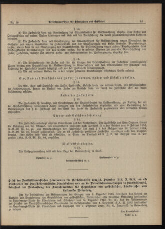 Verordnungs-Blatt für Eisenbahnen und Schiffahrt: Veröffentlichungen in Tarif- und Transport-Angelegenheiten 19181219 Seite: 7