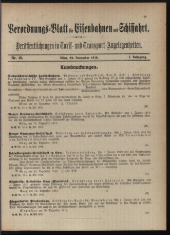 Verordnungs-Blatt für Eisenbahnen und Schiffahrt: Veröffentlichungen in Tarif- und Transport-Angelegenheiten 19181224 Seite: 3