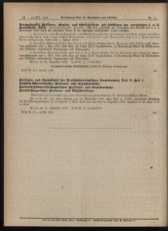 Verordnungs-Blatt für Eisenbahnen und Schiffahrt: Veröffentlichungen in Tarif- und Transport-Angelegenheiten 19181224 Seite: 4