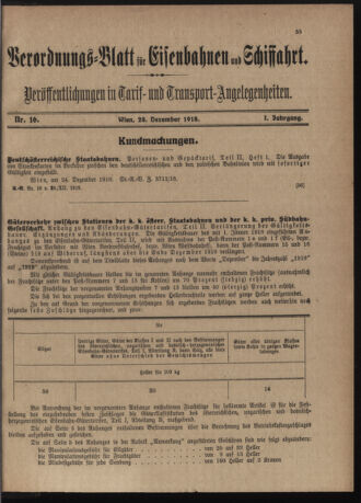 Verordnungs-Blatt für Eisenbahnen und Schiffahrt: Veröffentlichungen in Tarif- und Transport-Angelegenheiten 19181228 Seite: 3