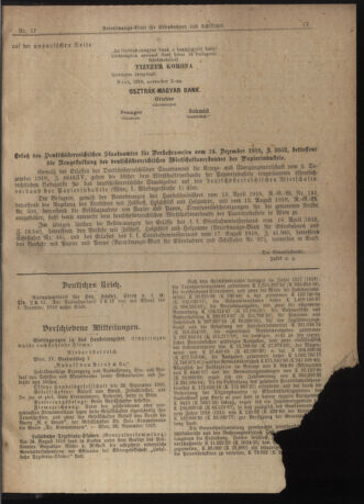 Verordnungs-Blatt für Eisenbahnen und Schiffahrt: Veröffentlichungen in Tarif- und Transport-Angelegenheiten 19181231 Seite: 11