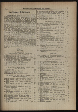 Verordnungs-Blatt für Eisenbahnen und Schiffahrt: Veröffentlichungen in Tarif- und Transport-Angelegenheiten 19190109 Seite: 7