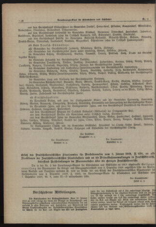 Verordnungs-Blatt für Eisenbahnen und Schiffahrt: Veröffentlichungen in Tarif- und Transport-Angelegenheiten 19190111 Seite: 10