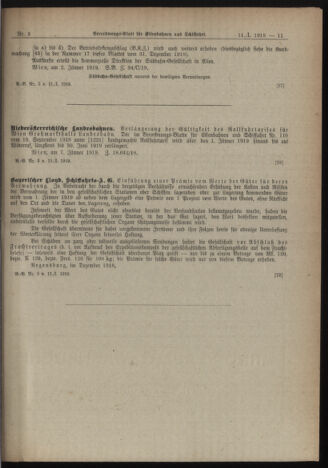 Verordnungs-Blatt für Eisenbahnen und Schiffahrt: Veröffentlichungen in Tarif- und Transport-Angelegenheiten 19190111 Seite: 7