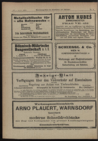 Verordnungs-Blatt für Eisenbahnen und Schiffahrt: Veröffentlichungen in Tarif- und Transport-Angelegenheiten 19190111 Seite: 8