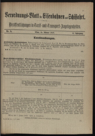 Verordnungs-Blatt für Eisenbahnen und Schiffahrt: Veröffentlichungen in Tarif- und Transport-Angelegenheiten 19190114 Seite: 3