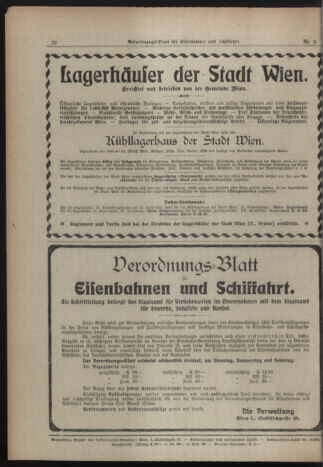 Verordnungs-Blatt für Eisenbahnen und Schiffahrt: Veröffentlichungen in Tarif- und Transport-Angelegenheiten 19190116 Seite: 8