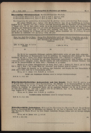 Verordnungs-Blatt für Eisenbahnen und Schiffahrt: Veröffentlichungen in Tarif- und Transport-Angelegenheiten 19190118 Seite: 14