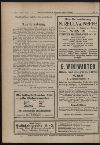 Verordnungs-Blatt für Eisenbahnen und Schiffahrt: Veröffentlichungen in Tarif- und Transport-Angelegenheiten 19190118 Seite: 18