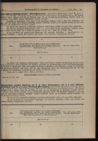 Verordnungs-Blatt für Eisenbahnen und Schiffahrt: Veröffentlichungen in Tarif- und Transport-Angelegenheiten 19190118 Seite: 7