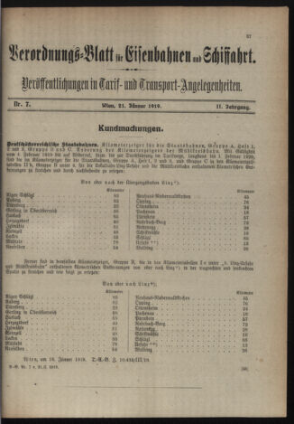 Verordnungs-Blatt für Eisenbahnen und Schiffahrt: Veröffentlichungen in Tarif- und Transport-Angelegenheiten 19190121 Seite: 3