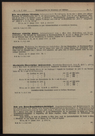 Verordnungs-Blatt für Eisenbahnen und Schiffahrt: Veröffentlichungen in Tarif- und Transport-Angelegenheiten 19190121 Seite: 4