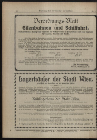 Verordnungs-Blatt für Eisenbahnen und Schiffahrt: Veröffentlichungen in Tarif- und Transport-Angelegenheiten 19190123 Seite: 8