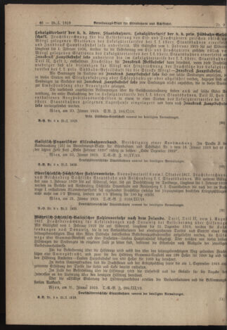 Verordnungs-Blatt für Eisenbahnen und Schiffahrt: Veröffentlichungen in Tarif- und Transport-Angelegenheiten 19190125 Seite: 4