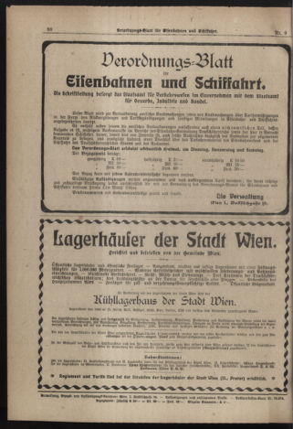 Verordnungs-Blatt für Eisenbahnen und Schiffahrt: Veröffentlichungen in Tarif- und Transport-Angelegenheiten 19190125 Seite: 8