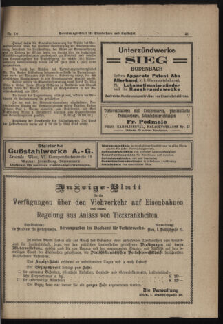 Verordnungs-Blatt für Eisenbahnen und Schiffahrt: Veröffentlichungen in Tarif- und Transport-Angelegenheiten 19190128 Seite: 7