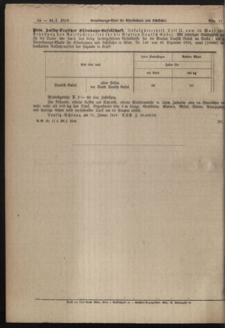 Verordnungs-Blatt für Eisenbahnen und Schiffahrt: Veröffentlichungen in Tarif- und Transport-Angelegenheiten 19190130 Seite: 4