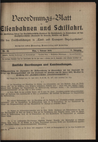 Verordnungs-Blatt für Eisenbahnen und Schiffahrt: Veröffentlichungen in Tarif- und Transport-Angelegenheiten