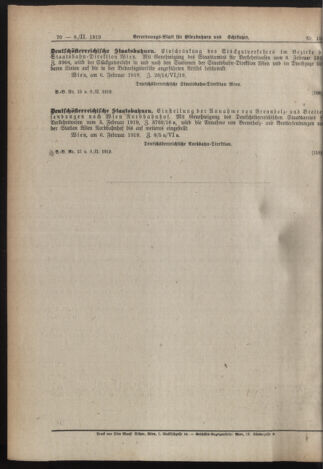 Verordnungs-Blatt für Eisenbahnen und Schiffahrt: Veröffentlichungen in Tarif- und Transport-Angelegenheiten 19190208 Seite: 12