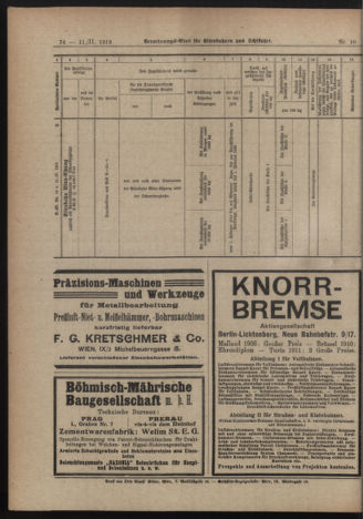 Verordnungs-Blatt für Eisenbahnen und Schiffahrt: Veröffentlichungen in Tarif- und Transport-Angelegenheiten 19190211 Seite: 6