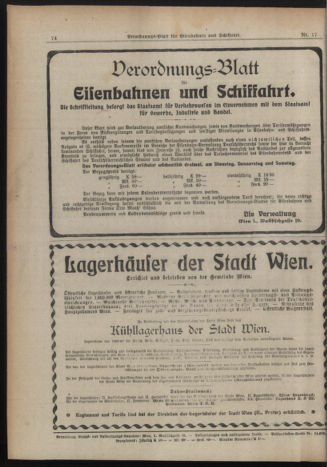 Verordnungs-Blatt für Eisenbahnen und Schiffahrt: Veröffentlichungen in Tarif- und Transport-Angelegenheiten 19190213 Seite: 8