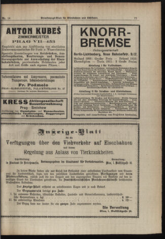 Verordnungs-Blatt für Eisenbahnen und Schiffahrt: Veröffentlichungen in Tarif- und Transport-Angelegenheiten 19190215 Seite: 9