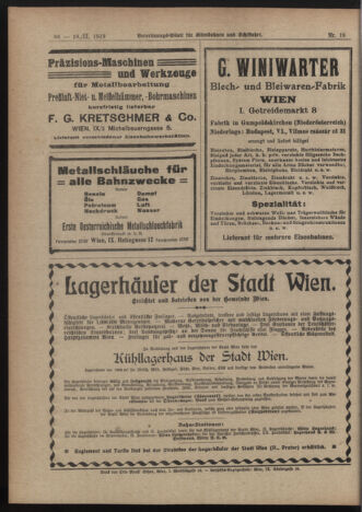 Verordnungs-Blatt für Eisenbahnen und Schiffahrt: Veröffentlichungen in Tarif- und Transport-Angelegenheiten 19190218 Seite: 6