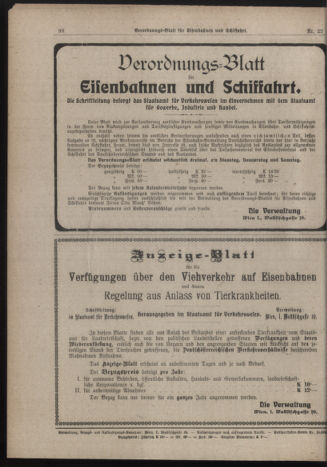 Verordnungs-Blatt für Eisenbahnen und Schiffahrt: Veröffentlichungen in Tarif- und Transport-Angelegenheiten 19190225 Seite: 6