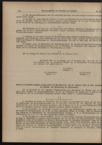 Verordnungs-Blatt für Eisenbahnen und Schiffahrt: Veröffentlichungen in Tarif- und Transport-Angelegenheiten 19190301 Seite: 2