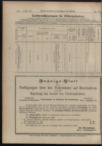 Verordnungs-Blatt für Eisenbahnen und Schiffahrt: Veröffentlichungen in Tarif- und Transport-Angelegenheiten 19190304 Seite: 6