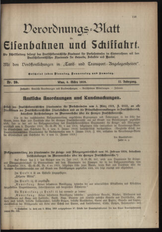 Verordnungs-Blatt für Eisenbahnen und Schiffahrt: Veröffentlichungen in Tarif- und Transport-Angelegenheiten 19190306 Seite: 3