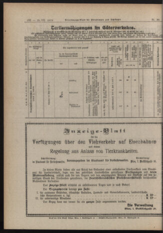 Verordnungs-Blatt für Eisenbahnen und Schiffahrt: Veröffentlichungen in Tarif- und Transport-Angelegenheiten 19190325 Seite: 4