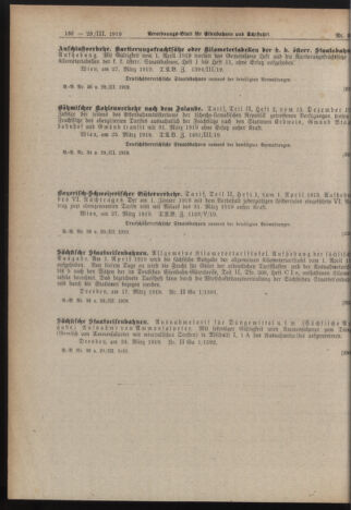 Verordnungs-Blatt für Eisenbahnen und Schiffahrt: Veröffentlichungen in Tarif- und Transport-Angelegenheiten 19190329 Seite: 12