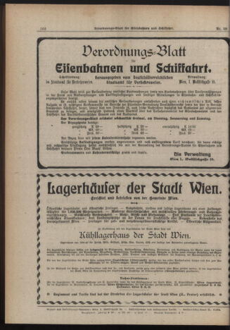 Verordnungs-Blatt für Eisenbahnen und Schiffahrt: Veröffentlichungen in Tarif- und Transport-Angelegenheiten 19190403 Seite: 14