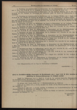 Verordnungs-Blatt für Eisenbahnen und Schiffahrt: Veröffentlichungen in Tarif- und Transport-Angelegenheiten 19190405 Seite: 2