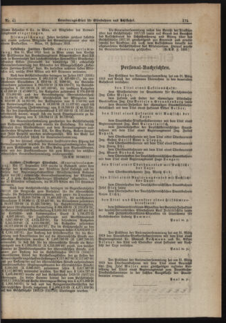 Verordnungs-Blatt für Eisenbahnen und Schiffahrt: Veröffentlichungen in Tarif- und Transport-Angelegenheiten 19190410 Seite: 7