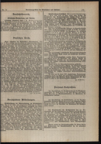 Verordnungs-Blatt für Eisenbahnen und Schiffahrt: Veröffentlichungen in Tarif- und Transport-Angelegenheiten 19190412 Seite: 7