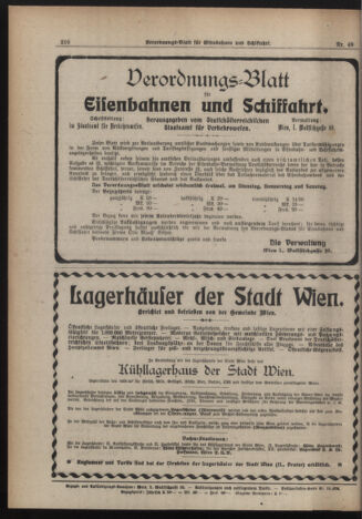 Verordnungs-Blatt für Eisenbahnen und Schiffahrt: Veröffentlichungen in Tarif- und Transport-Angelegenheiten 19190501 Seite: 8