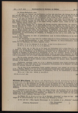 Verordnungs-Blatt für Eisenbahnen und Schiffahrt: Veröffentlichungen in Tarif- und Transport-Angelegenheiten 19190510 Seite: 4